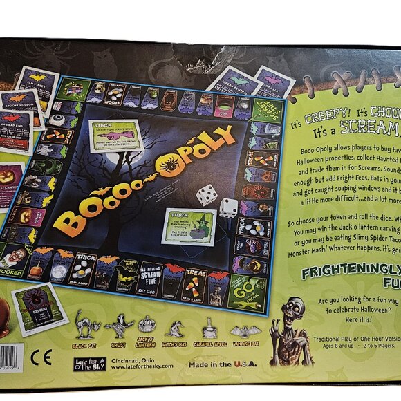 Boooo-Opoly Halloween Board Game 🎃 New Sealed (Box Flaw) - Picture 11 of 16